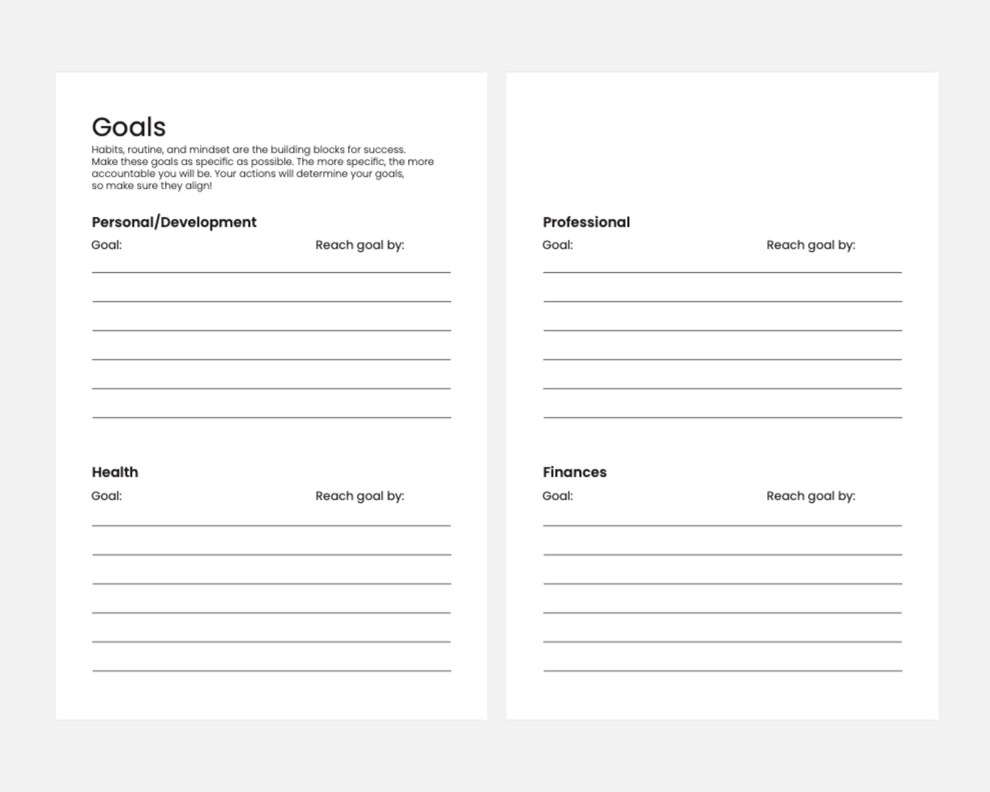 Sky Mist Spiral Planner